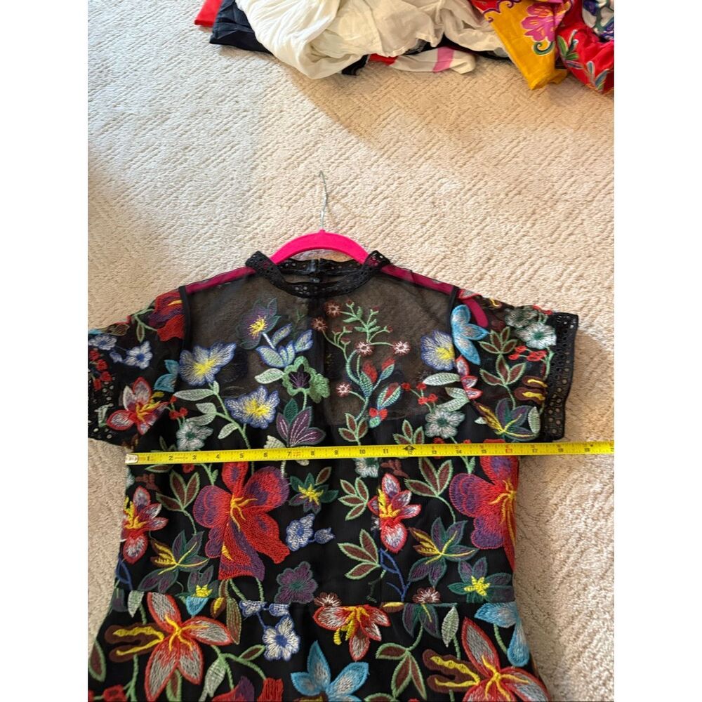 NWOT Anthropologie Vone Janine Embroidered Midi Dress - Picture 8 of 10